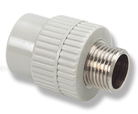 Муфта із зовнішнім різьбленням 50x1 1/2' ППР, EKOPLASTIK